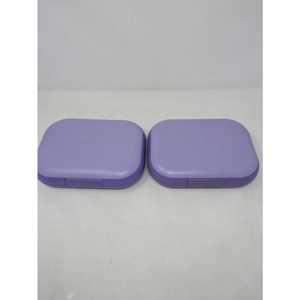 2x Bentgo Kids' Chill Lunch Box Bento-Style 4 Compartments-Purple